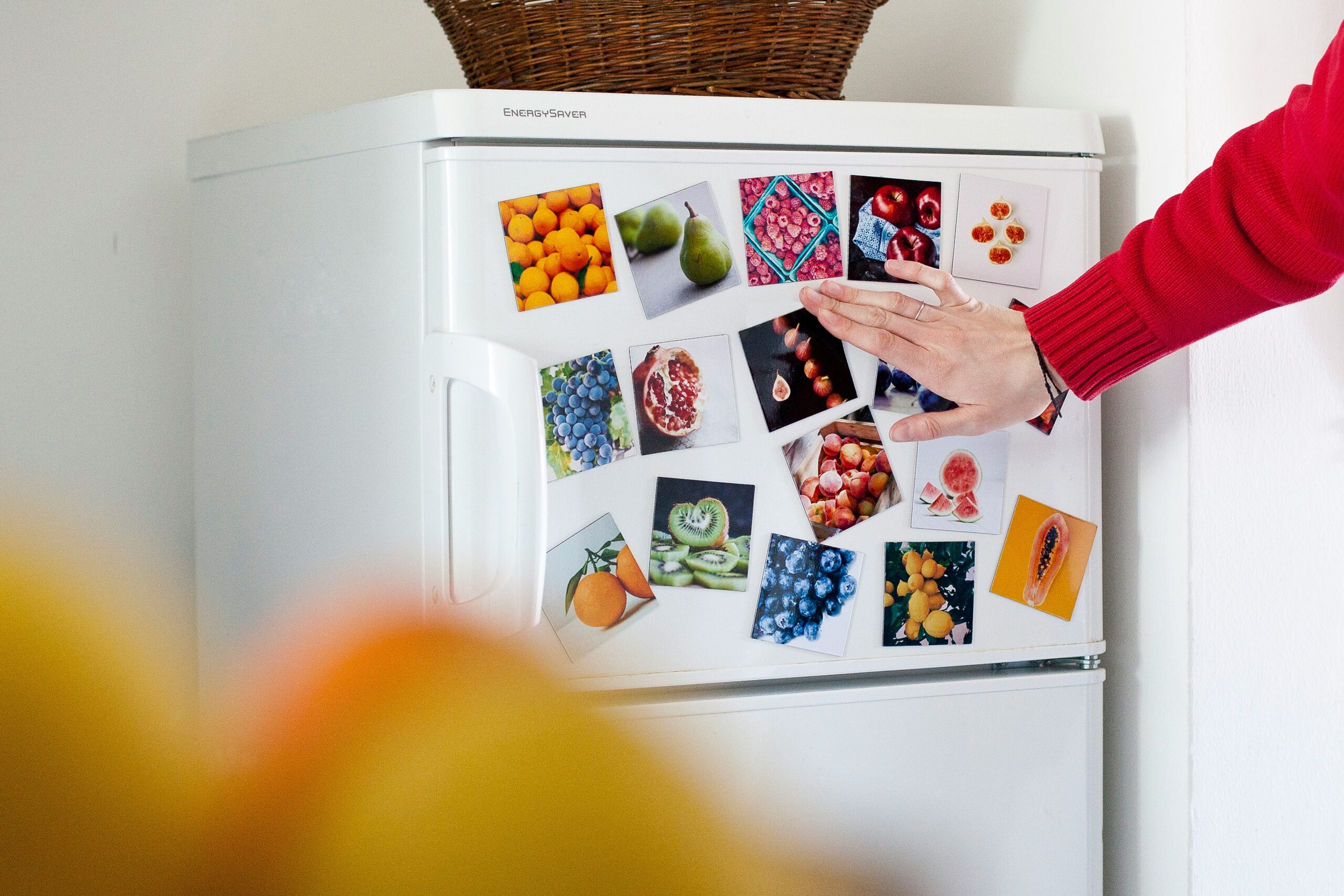 Empty Fridge Illustration Showing Lack of Meal Prep Ingredients